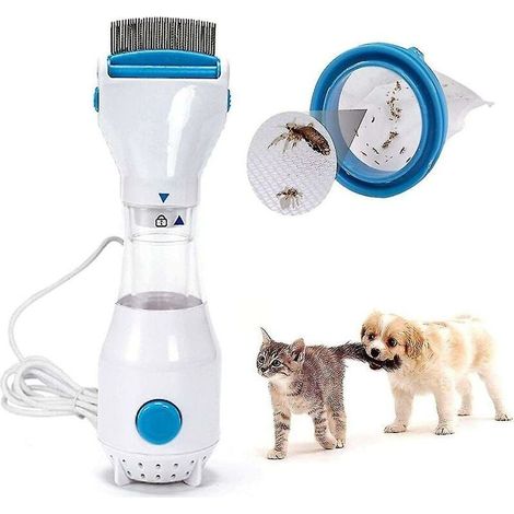 Peine eléctrico antipiojos – Eliminador automático hipoalergénico – Para perros, gatos y humanos – Tratamiento eficaz contra los piojos (1/3)