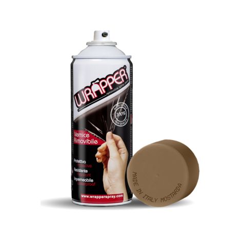 Wrapper, pellicola spray rimovibile, 400 ml - Mostarda (1/2)