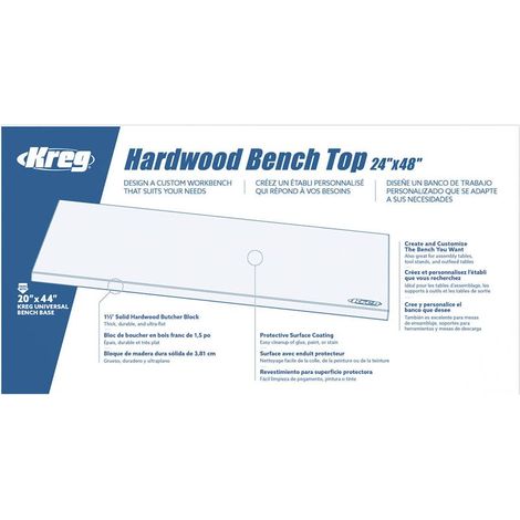 Banco de madera dura 610 mm x 1219 mm - KREG - HWBT-4824 (1/5)