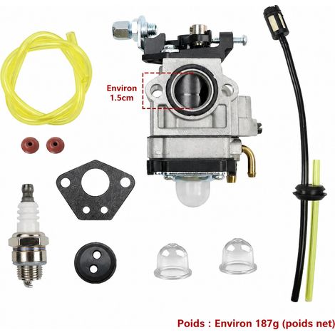 Kit carburateur 40-5 10 pièces pour débroussailleuse 43cc 49cc 52cc 40-5 10 réf 4270 300 g – Livraison gratuite
