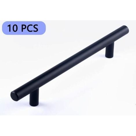 Poignée de porte en forme de T 10 pièces noir À l'intérieur et à l'exterieur (1/4)