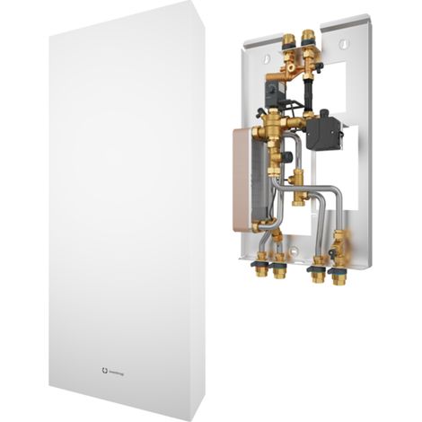OVENTROP Station d'appartement électronique Regudis W-HTE GT Plage de puissance 1, 12 l/min, échangeur de chaleur brasé au cuivre, Sealix(R) étanchéité totale, 1344250