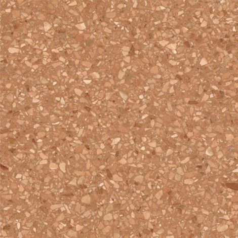 Véritable Carreau Terrazzo fond ocre inclusions orange Rosso Verona 60x60 cm boîte de 0.72m2 Satiné - Gioia Materia