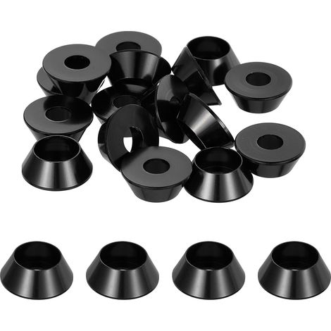 20 Pièces Rondelles à Tête Fraisée, Rondelles de Tasse M5 x 14 mm, Rondelle Fraisée, Rondelle Boulon En Aluminium Pour vis à tête, tige filetée, Accessoires Mécaniques, Noir (1/5)
