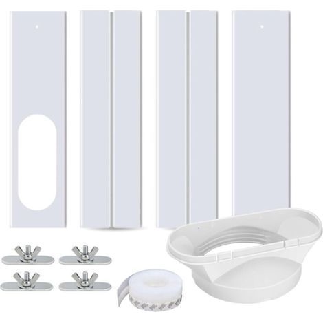 Kit de fenêtre de climatisation portable, adaptateur de fenêtre de climatisation, plaque scellée, fenêtre réglable pour climatiseur mobile, accessoire de fenêtre de climatisation (1/4)