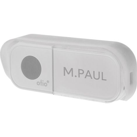 Bouton de sonnette sans fil 150m – Alimentation par pile CR2032 – Étanchéité IP44 – Compatible carillons Otio