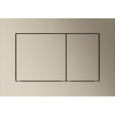 Pour plaque de commande de toilettes TECEnow, adaptée aux systèmes à double chasse, nickel métallique (9240418) (1/5)