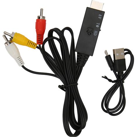 Câble Convertisseur Audio Vidéo 3 RCA vers HDMI, 1m pour Téléviseur HD (1/5)