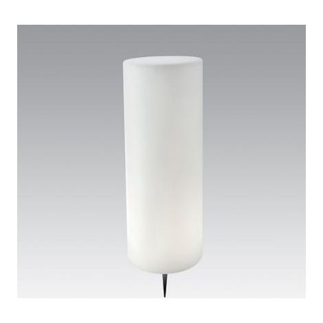 Piantana Da Esterno Contemp. Roller Termoplastica E Porcellana Bianco 1 Luce E27 (1/5)
