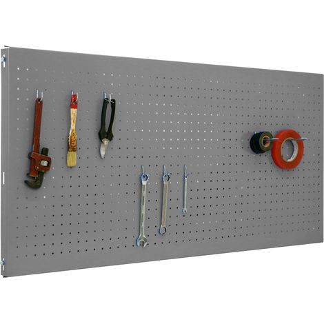 Simonrack Wandpaneel grau aus galvanisiertem Metall 1500x600 mm