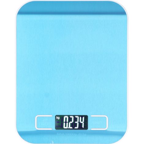 Balance De Cuisine - 10 Kg - Affichage LED - Précision 0,1 G - Acier Inoxydable - Pour Cuisiner Médicament Et Ménage - 1 Pièce (1/5)