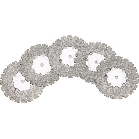 5 disques diamantés dentaires double face à montage fin pour la découpe dentaire (6) (1/5)