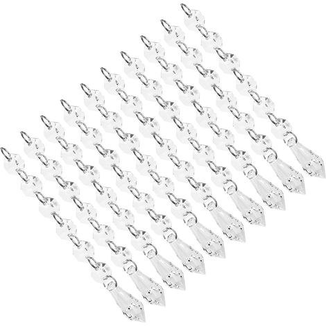 10 Pièces Pendentifs en Acrylique 15cm Forme Goutte pour Décorations Lustre Chambre Enfant Fête (1/5)