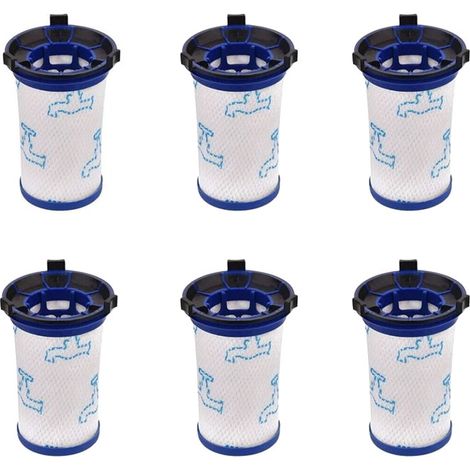 FlkwoH 6pcs Filtres de Rechange pour Rowenta Air Force 360 RH9051WO RH9057WO RH9059WO RH9081WO RH9086WO & Tefal Air Force 360 Aspirateur, Accessoires de Remplacement Alternative à ZR009001