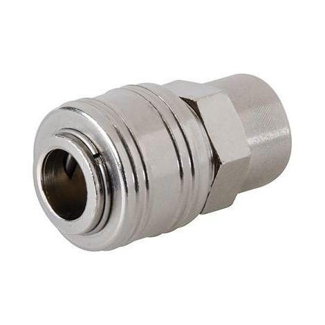 ACOPLADOR EUROPEO CON ROSCA PARA MANGUERAS NEUMATICAS 1/4" BSP