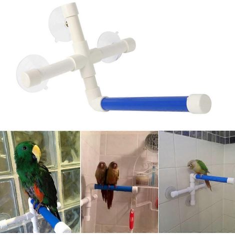 Perchoir douche pour oiseaux avec ventouses, accessoire de toilettage portable pour perroquets 8.7 (1/4)