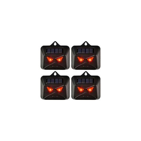 Lot de 4 Répulsifs pour Chats et Renards avec LED, Imperméables, Idéal pour Jardin, Ferme et Espaces Extérieurs (1/5)
