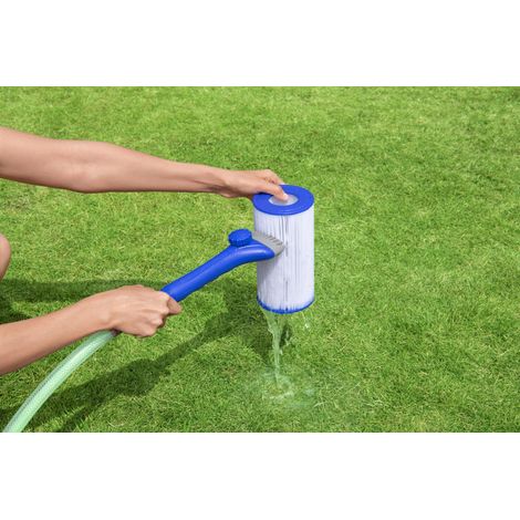 Spazzola pettine ad acqua per pulizia cartucce filtro Fowclear Aqualite Bestway 58662 (1/5)