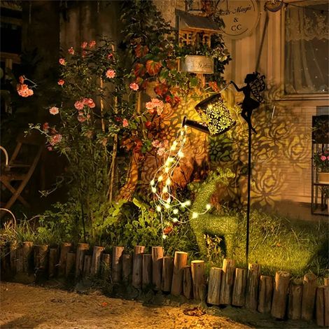 Arrosoir Solaire - 90 LED Blanc Chaud - Étanche IP65 - Avec Crochet Bergère - 1 Pièce (1/5)
