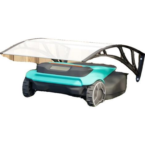Abri de rangement pour tondeuse robot, résistant aux intempéries, ajustement universel, vert armée (1/2)
