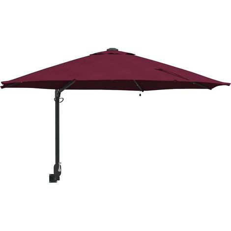 Parasol de jardin,Parasol d'extérieur Rouge et Noir 248 x 248 x 148 cm CFW38477 (1/5)