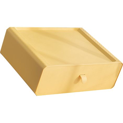 Boîte de rangement pour sous-vêtements en plastique, 15 compartiments, tiroir de bureau pour chaussettes et soutiens-gorge, jaune (1/5)