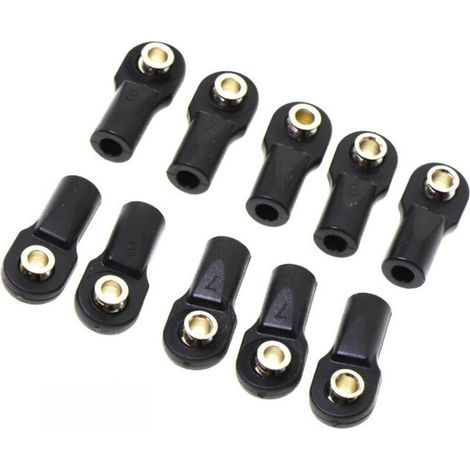 M4 nylon ball joint, plastic ball joint, positive and negative thread, 10 pieces (1/4)