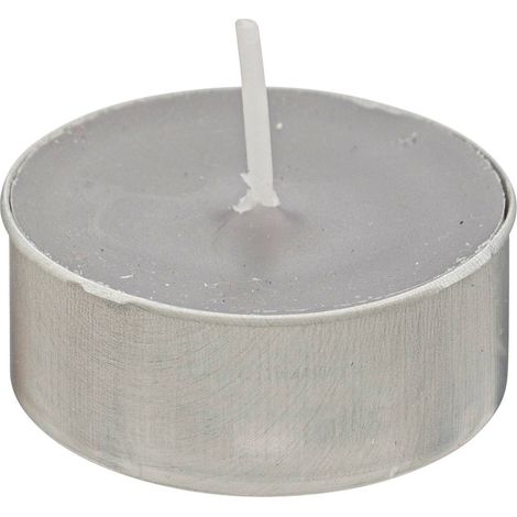 18 Bougies chauffe-plats Hugo H1,5cm gris clair - Atmosphera créateur d'intérieur (1/2)