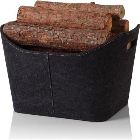 TrendLine Kaminholztasche Kaminholzkorb Korb Filztasche Holztasche Tragetasche