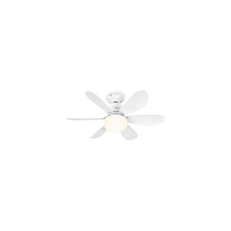 Ventilateur de plafond 50 cm avec lumière LED – Télécommande – 6 pales silencieuses – Moteur en cuivre – 3 vitesses réglables – Minuterie programmable