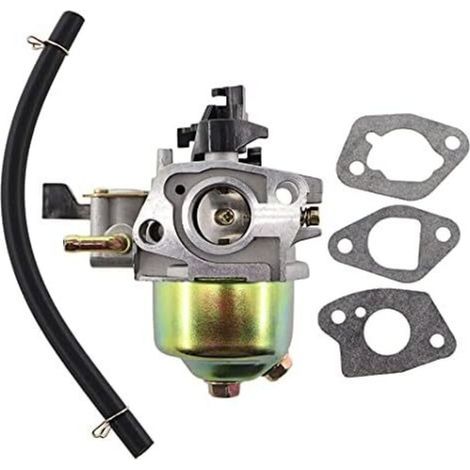 Lot de 2 kits carburateur avec joint et tuyau compatible avec tondeuses Einhell GH-PM56S, 1 carburateur + 3 joints + tuyau inclus. (1/5)