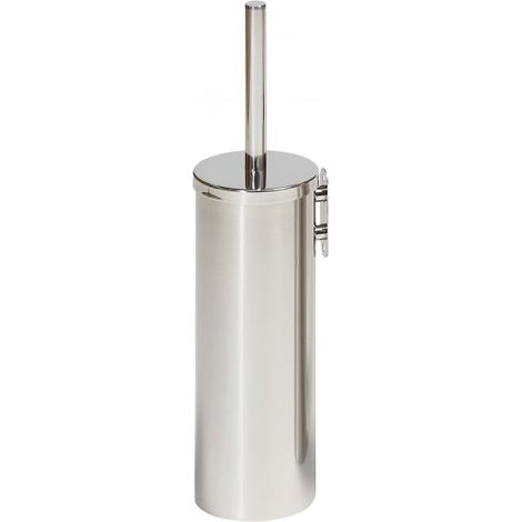 JVD - Balai Brosse WC en silicone hygiénique avec support mural en inox 304 brillant - Matériel professionnel (1/3)