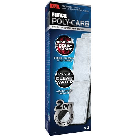 Fluval Poly-Carb U3, 2uds