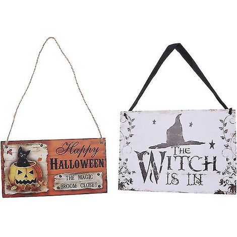 2 Stück Halloween-Hängedekorationen für Halloween-Dekoration