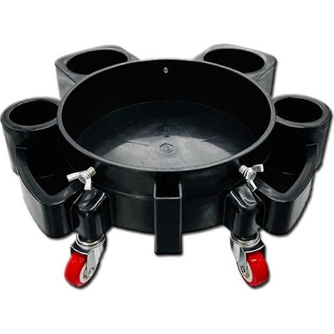 Seau de lavage de voiture multifonctionnel pivotant à 360° -- (1/5)