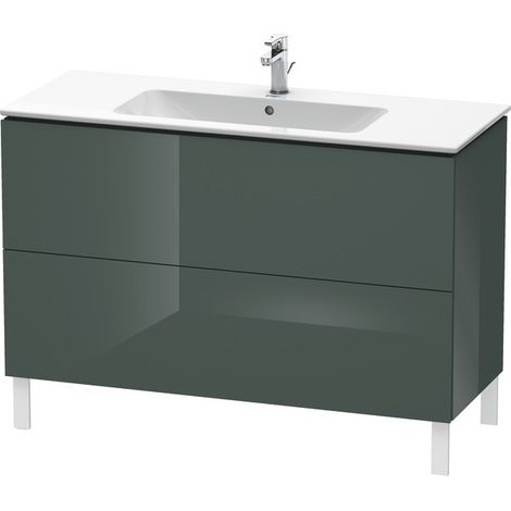 DU WTU stehend L-Cube 481x1220x704mm 2 Auszüge, f.233612, dolomiti grey hgl (1/5)