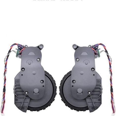 Set di 2 ruote motrici compatibili con i modelli Roborock S5 Max, S7, S6 Pure, S6 MaxV, E4, E5 e S7 Pro Ultra. Ruote di trasporto per aspirapolvere, ruota sinistra + ruota destra.