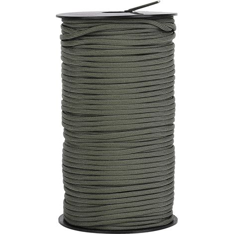 Corde de Survie Extensible 100m pour Escalade Randonnée Urgence (Vert Foncé) (1/5)