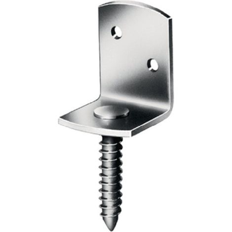 Herraje para valla trenzada 35x40x30mm galvanizado azul, en forma de L VORMANN (Por 100)