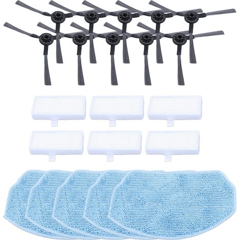 Repuestos para aspiradoras robot: filtros, almohadillas de lavado, cepillos laterales para los modelos BR150 y BR151. (1/4)