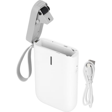 Small Label Printer Household Hand‑Held Portable Bluetooth Thermal Sticker Maker MachineWhite (1/5)