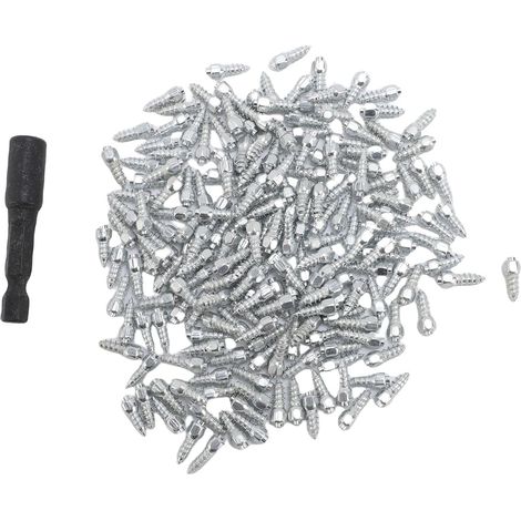 200 PIÈCES Goujons de Pneu de 12mm, Pointes de Neige (1/5)