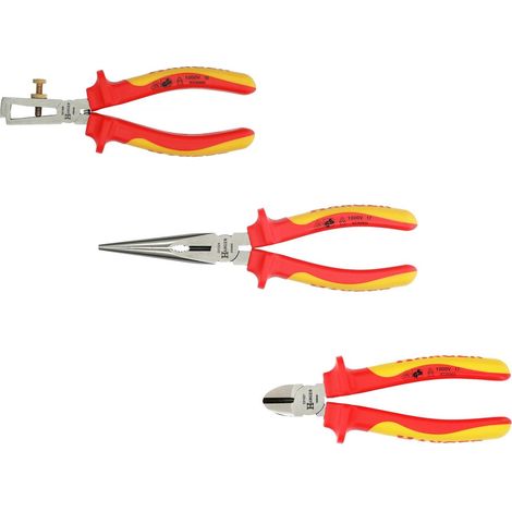 Hänger Set 3 Isolierte Zangen Bi-Material IEC60900