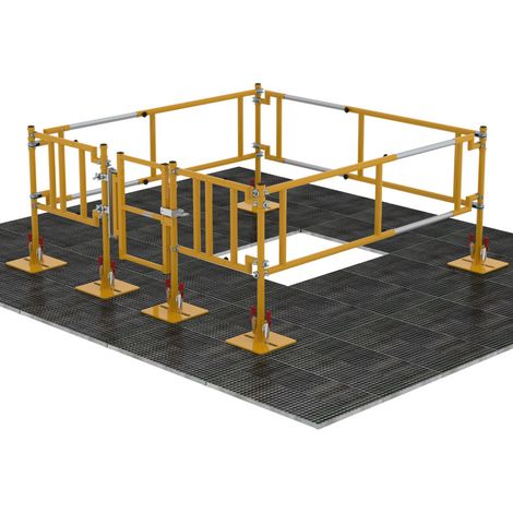 Munk FlexxGuard Sicherheitsgeländer teleskopierbar im Baukastensystem 1200-1800mm