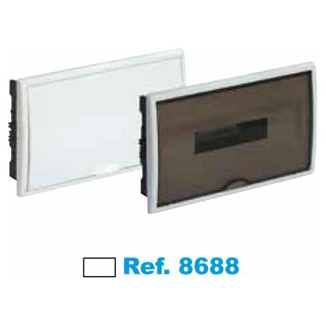 Quadro elettrico da incasso 12 elementi bianco Solera Arelos 8688