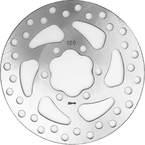 Disque de frein de vélo 120 mm, rotor en acier inoxydable pour VTT et vélo de route, plaquettes de frein. Pièces de freinage (1/5)