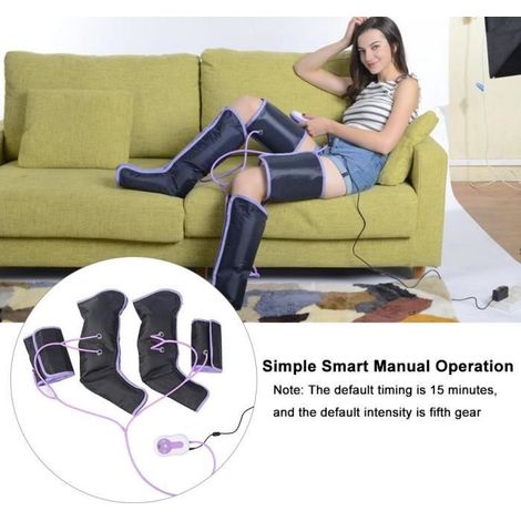 Appareil Massage Pied Masseur Appareil de Massage Stimulateur circulatoire Appareil de Massage Jambes à Compression d’air - BIG (1/4)
