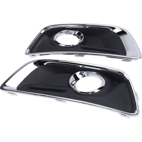 Copertura protezione luci nebbia sportiva per Malibu, 1 paio, colore nero, design grigliato resistente (1/3)