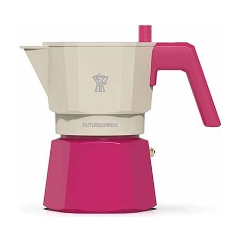 Caffettiera italiana - PEZZETTI - FUTUREXPRESS - Alluminio - 3 tazze - Fucsia