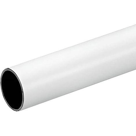 barra armario latonado blanco redondo ø 12mm. (barra 3,0mt.) (1/5)